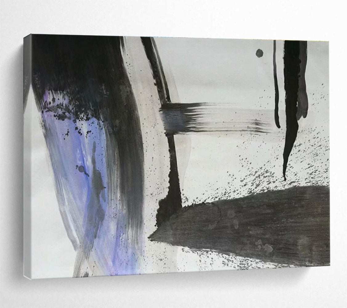 black minimalist wall art